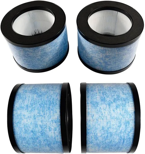 Vista 8 de HQRP MK06 MK01 Filtro de repuesto True HEPA compatible con purificador de aire AROEVE, Kloudic DH-JH01, ToLife TZ-K1, POMORON MJ001H, Intelabe
