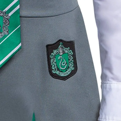 Vista 5 de Disguise Harry Potter Slytherin - Falda para adultos, Gris y verde
