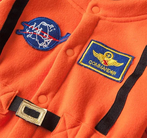 Vista 4 de stylesilove Disfraz de vellón de astronauta para bebé, para fiesta de cosplay, Halloween, ropa para bebé niño