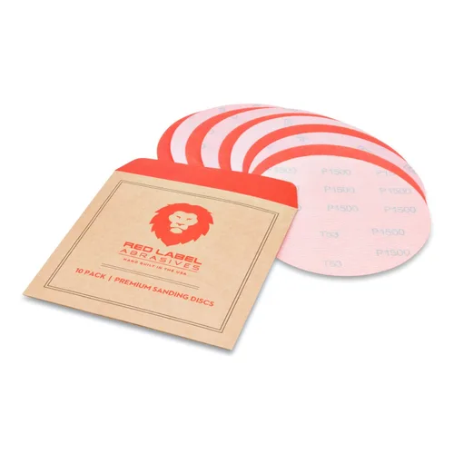 Vista 10 de Discos de lijado húmedos con gancho y bucle (velcro) de 5 pulgadas, 10