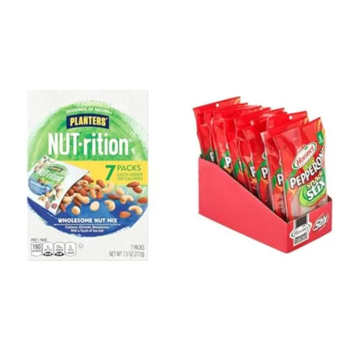 Vista 9 de PLANTERS NUT-rition Mezcla de Nueces Integrales, Caja de 7.5 oz (Contiene 7 Bolsas Individuales) - Mezcla de Bocadillos de Anacardos, Almendras