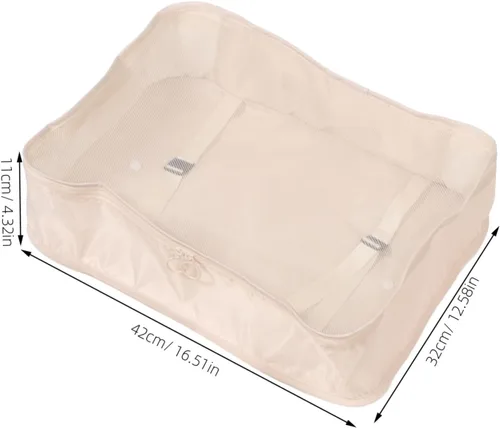 Vista 2 de NOLITOY Juego de 7 cubos de equipaje de viaje para equipaje de capacidad, bolsas organizadoras para ropa, zapatos, artículos de tocador, bolsas