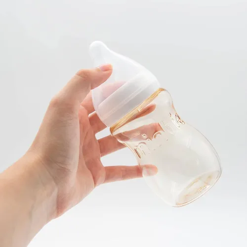 Vista 6 de Minbie Biberón para lactancia materna de 3 meses, kit sin BPA