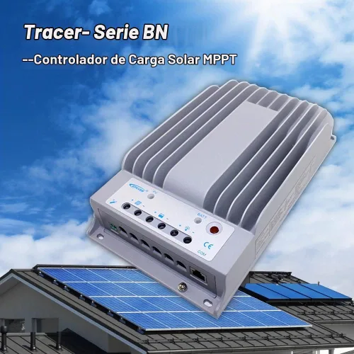 Vista 6 de Epever Controlador de carga solar 20A MPPT Tracer Serie BN tierra negativa 20 amperios Panel solar controlador de carga 12V/24V Identificación