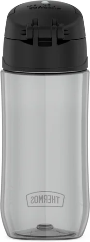 Vista 2 de THERMOS FUNTAINER Botella de hidratación de plástico de 16 onzas con boquilla, color negro (paquete de 6)