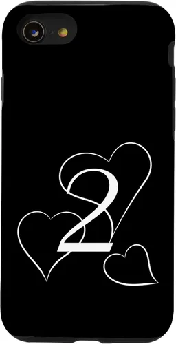 Vista 13 de iPhone 15 Vintage 2 years old with three big hearts Case
