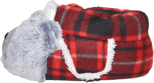 Vista 9 de Millffy Pantuflas clásicas de conejo para adultos, pantuflas de felpa de tamaño infantil, pantuflas de animales de pastor perro corgi disfraz calzado