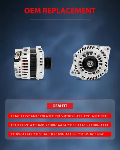 Vista 6 de cciyu Nuevo alternador 11341 11557 apto para 2007-2010 para Nissan para Altima, 2009-2010 para Nissan para Maxima, 2009-2014 para Nissan