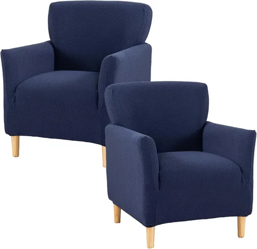 Vista 9 de Fundas de jacquard para sillón de banquete, fundas suaves para sillón de 1 pieza, fundas elásticas para silla de sala de estar, antideslizantes