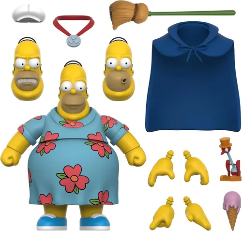 Vista 8 de Super7 Ultimates The Simpsons Bartman - Figura de acción de Los Simpson de 7 pulgadas con accesorios, colección clásica de programas de televisión
