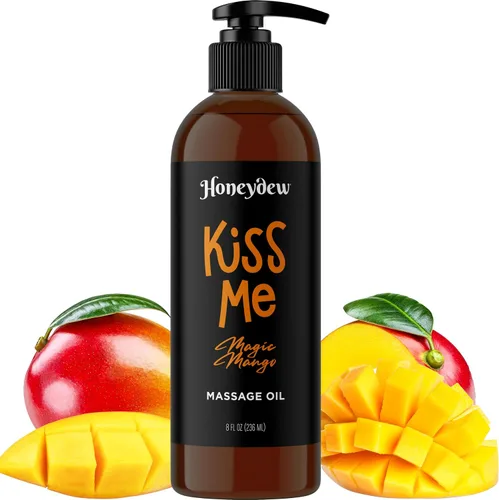 Vista 2 de Aceites de masaje dulces y sensuales para parejas, aceites de masaje románticos de cuerpo completo de mango y lavanda con aceite de almendras dulces