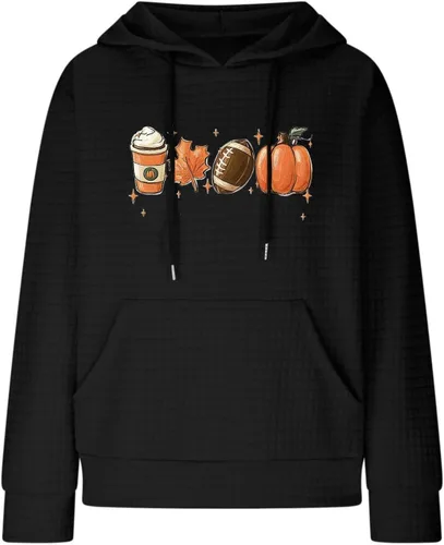 Vista 51 de SHAOBGE Sudaderas con capucha de gran tamaño para mujer, sudaderas con capucha para entrenamiento, suéteres casuales y cómodos trajes de moda