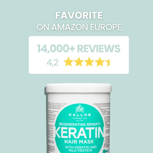 Vista 2 de Kallos Cosmetics Mascarilla de queratina para el cuidado del cabello para sequedad 33.38 fl oz