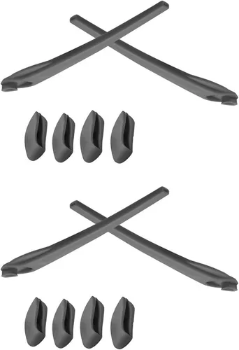 Vista 8 de 2 Pair Replacement Earsocks & Nosepieces Kits for Oakley Flak 2.0 XL - More Options Negro