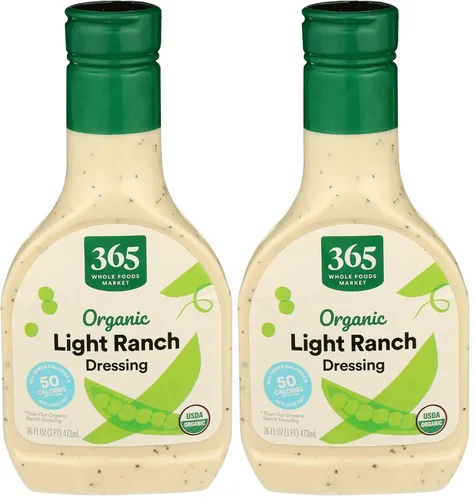 Vista 7 de 365 by Whole Foods Market, Aderezo Ranch Ligero Orgánico, 16 Fl Oz