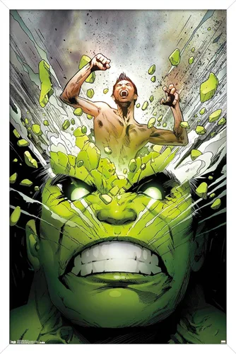 Vista 13 de Trends International Marvel Comics - Póster de pared de The Incredible Hulk - Cover #171, 14.725 x 22.375 pulgadas, versión enmarcada de madera