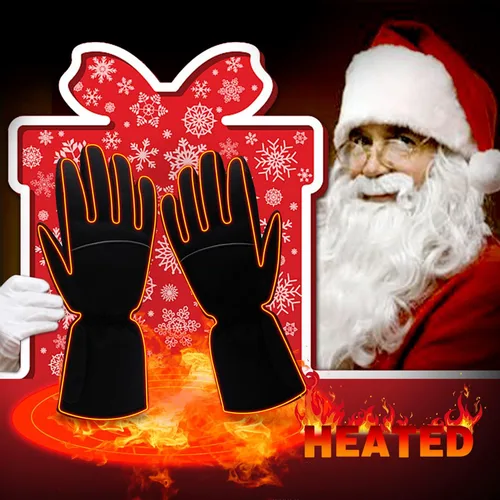 Vista 9 de Guantes calefactados, guantes eléctricos calefactados para campamento, calentadores de manos, guantes cálidos de invierno para hombres y mujeres
