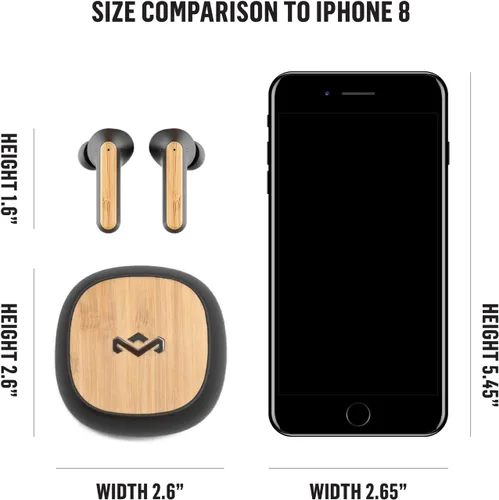 Vista 8 de House of Marley Redemption ANC: Auriculares inalámbricos con cancelación de ruido con micrófono, conectividad Bluetooth, 20 horas de tiempo total