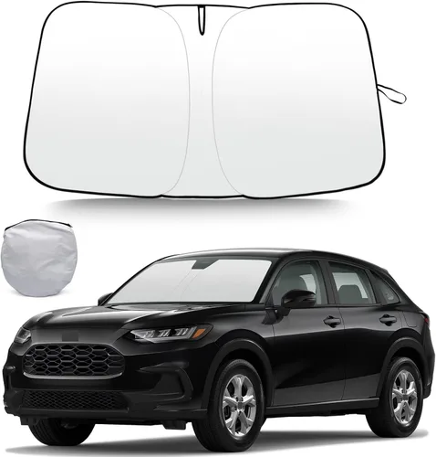 Vista 2 de Car Windshield Sunshade Cover Compatible for Honda HR-V HRV 2023-2024 2025 Auto Front Window Sun Visor Protection Accessories
