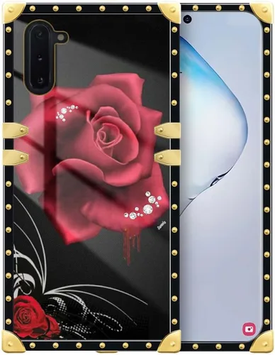 Vista 7 de DAIZAG Funda compatible con Samsung Galaxy Note 10, diseño colorido de cactus dorado, funda protectora de TPU suave antiarañazos