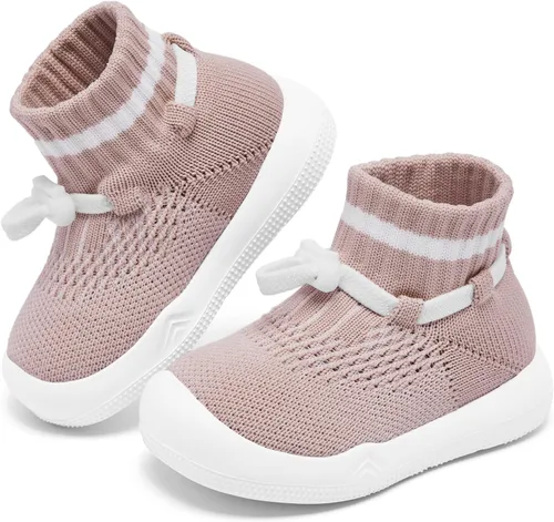 Vista 6 de Fahrerliebe Zapatos de bebé para niños y niñas, antideslizantes, ligeros, para primeros pasos, suela de memoria suave, zapatos para niños pequeños