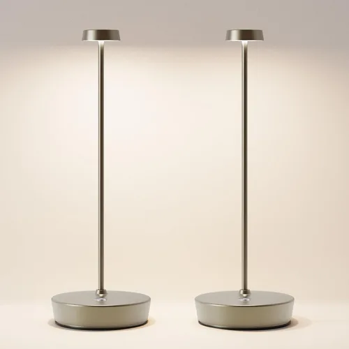 Vista 14 de Paquete de 2 lámparas de mesa LED inalámbricas, luz de mesa recargable, lámpara de mesa regulable de 3 colores, luz de mesa portátil