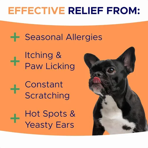 Vista 2 de Masticables para aliviar la alergia para perros - Suplemento antipicazón