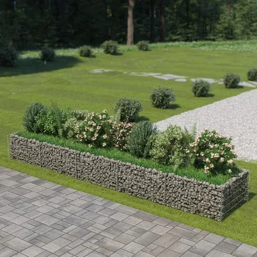 Vista 18 de Gabion cama elevada, cestas de gaviones, camas de jardín galvanizadas, gaviones, pared de gaviones, alta capacidad de carga, acero galvanizado 35.4
