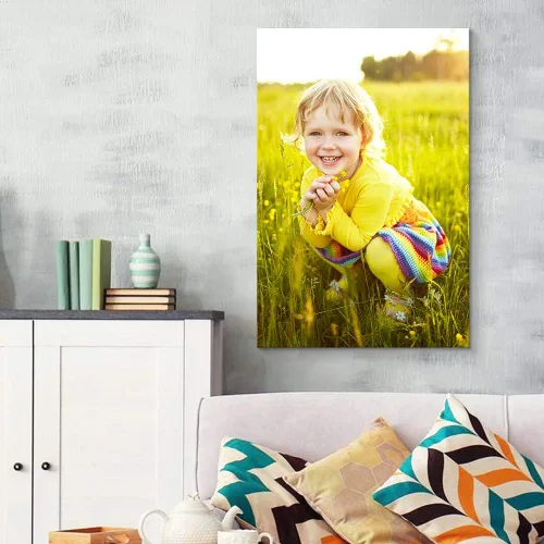 Vista 5 de NWT Impresiones de lienzo personalizadas con tus fotos para niños mayores, cuadros de lienzo personalizados para pared para imprimir enmarcadas