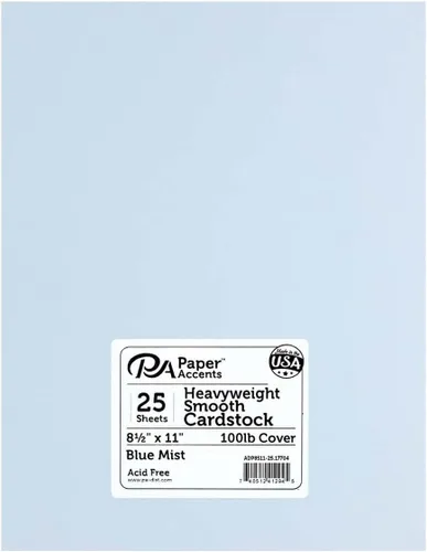 Vista 21 de PA Paper Accents - Cartulina suave pesada de 8.5 x 11 pulgadas, color azul, papel de cartulina de color de 111 libras para hacer tarjetas, álbumes
