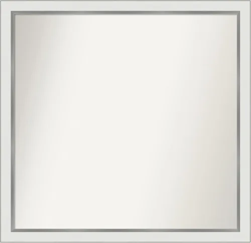 Vista 260 de Amanti Art Espejo personalizado, espejo de baño estrecho Alexandria White Wash, espejo de pared o espejo de tocador de baño sobre el fregadero