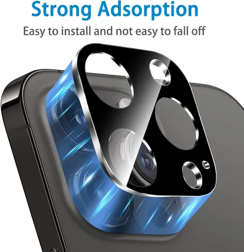 Vista 4 de Dengduoduo Paquete de 3 protectores de lente de cámara para iPhone 11 Pro de 5.8 pulgadas y iPhone 11 Pro Max de 6.5 pulgadas, vidrio templado