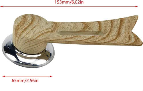 Vista 4 de Manijas de madera para tapa de olla, paquete de 2, pomos de repuesto para utensilios de cocina, fácil agarre, compatible con cocina