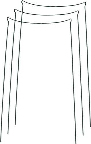 Vista 9 de Bosmere Soporte de borde semicircular de 12 pulgadas con patas de 24 pulgadas, paquete de 3