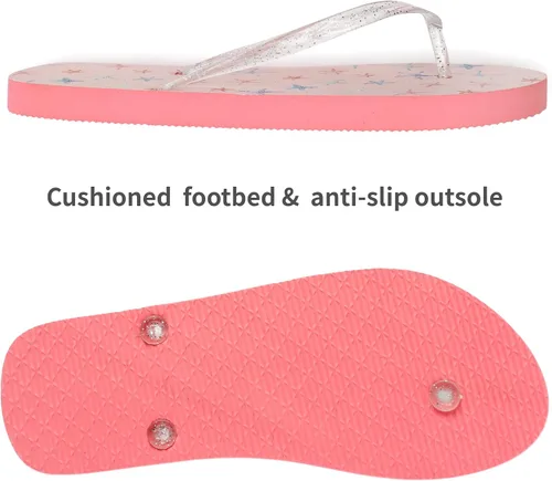 Vista 3 de Ataiwee Chanclas para niña, sandalias con estampado de frutas.