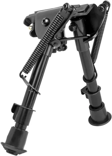 Vista 2 de Kit de bípode táctico con altura compacta ajustable para rifle con interfaz de montaje de cañón para rifles Ruger 10/22 Marlin 22 Mossberg 715t