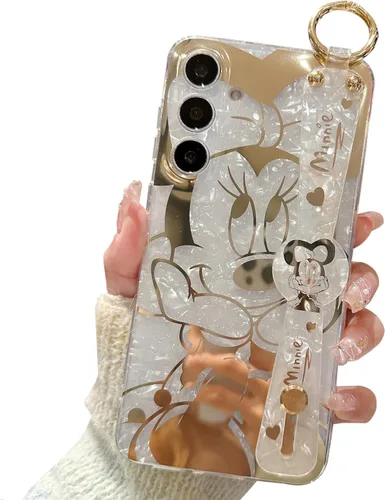 Vista 8 de Funda para Galaxy S20 con Banda de Muñeca y Soporte Ultra Delgada IMD Patrón de Animales Resistente a Golpes Funda con Soporte de Protección