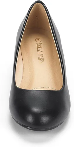Vista 4 de DREAM PAIRS Zapatos de tacón de cuña media Debbie para mujer