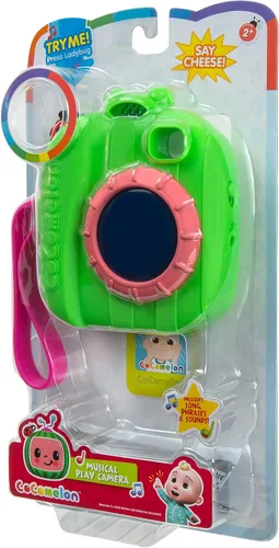 Vista 2 de CoComelon Cámara de juego musical - Cuenta con la foto de JJ, cámara musical, iluminada, juguetes para niños, niños pequeños y preescolares