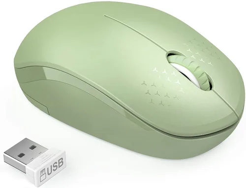 Vista 16 de seenda Ratón inalámbrico para laptop, mouse de computadora sin ruido de Negro