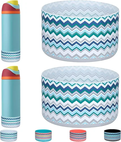 Vista 63 de WK IEASON 2 fundas de silicona para botella de agua Owala, base protectora para botella de agua Owala FreeSip Twist y Flip Flask accesorios para 3D