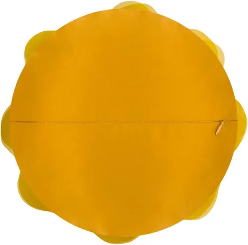 Vista 2 de JWH Fundas de almohada estéticas decorativas con diseño de flores, fundas de almohada redondas hechas a mano para dormitorio, cama, sofá, sala