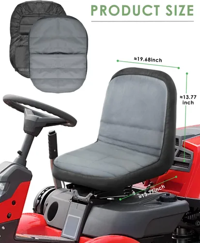 Vista 5 de PACETAP Funda de Asiento para Cortacésped de Montar, Funda de Asiento Impermeable de Poliéster Oxford Duradero Compatible con John Deere, para Gris