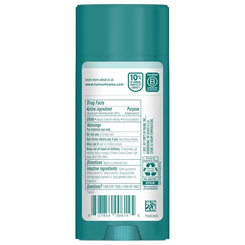 Vista 9 de Tom’s of Maine North Woods - Desodorante antitranspirante para hombres y mujeres, 48 horas de protección contra el olor y el sudor, aroma a pachulí