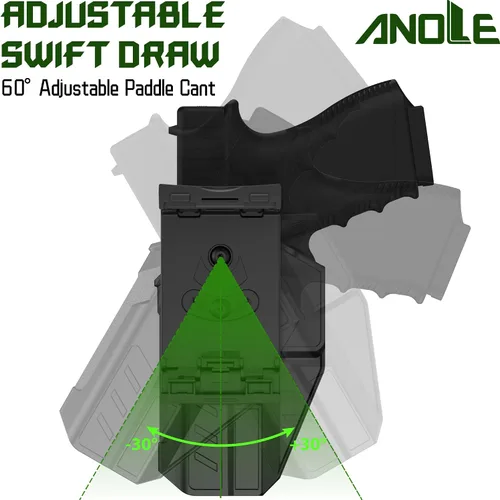 Vista 6 de Level Ⅱ/Ⅲ Optic Cut Holster OWB for Glock 17 19 19x 44 45 Gen 1-5, Glock 22 23 31 32 Gen1-4, Right Hand