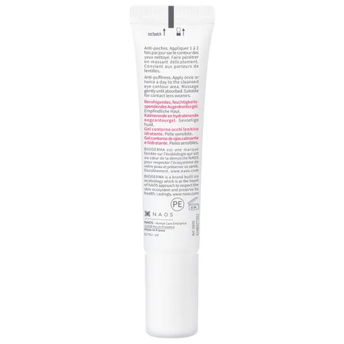 Vista 3 de Bioderma - Gel de ojos - Sensibio - Hidratante y reduce visiblemente las líneas finas - Calmante de la piel - Gel de ojos para pieles sensibles