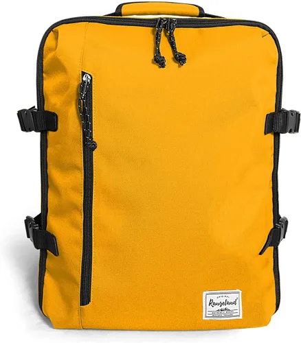 Vista 8 de Mochila de viaje ligera para senderismo, mochila para laptop, 17L de mano para artículos personales, bolsa de fin de semana, unisex, todo negro