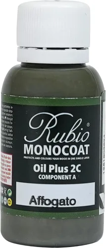 Vista 40 de Rubio Monocoat Muestra de Tinte y Acabado para Madera - Niebla 5% Aceite Plus Parte A Aceite de linaza para madera de secado rápido y ecológico