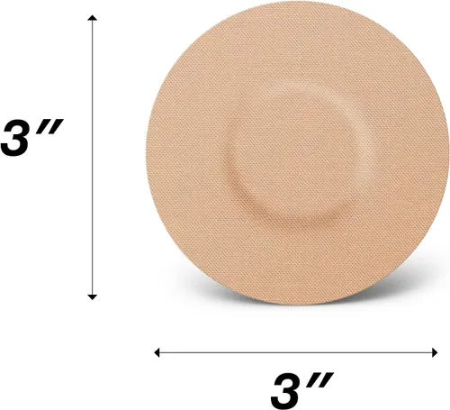 Vista 3 de Parche adhesivo para libre (paquete de 25) – Adhesivo impermeable (beige)