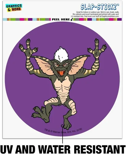 Vista 2 de Gremlins Stripe Automotive Car Window Locker Circle Bumper Sticker
